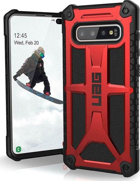 UAG Etui UAG Urban Armor Gear Monarch Galaxy S10 Plus Crimson Red Leather uniwersalny 1