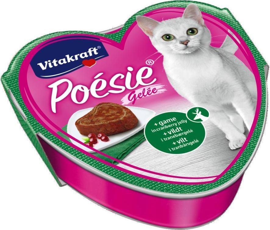 Vitakraft VITAKRAFT KOT 85g tacka POESIE DZICZYZNA z ŻURWINĄ galaretka /15 1