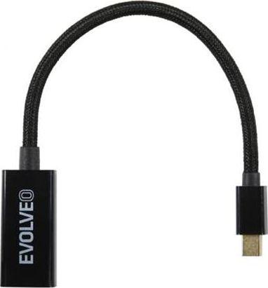 Adapter AV Evolveo DisplayPort Mini - HDMI czarny (EV-mDP-HDMI) 1