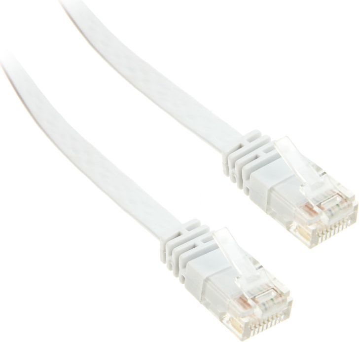  InLine 1m - kabel sieciowy U/UTP - 1000 Mbit - Cat.6 - RJ45 - biały (71601W) 1