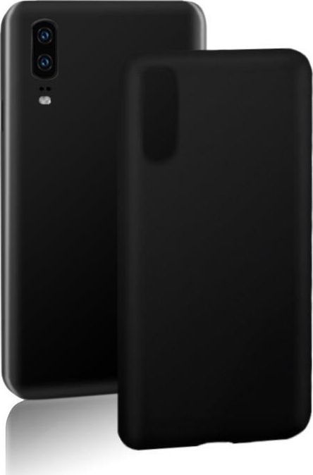 Qoltec Etui Premium na Huawei P20 | Płynny silikon | czarny 1