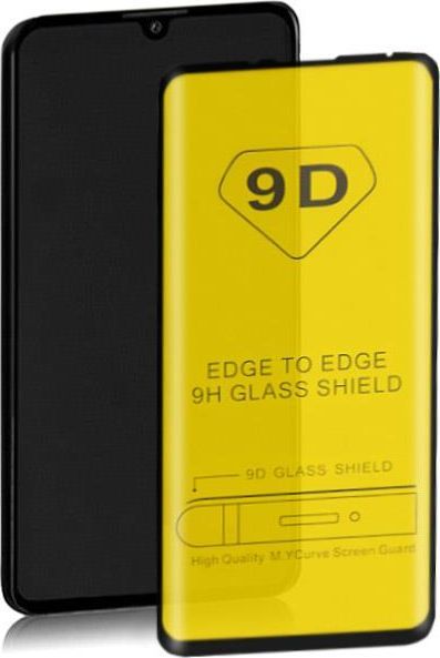 Qoltec Hartowane szkło ochronne PREMIUM do Samsung M40 6D Pełne Czarne 1