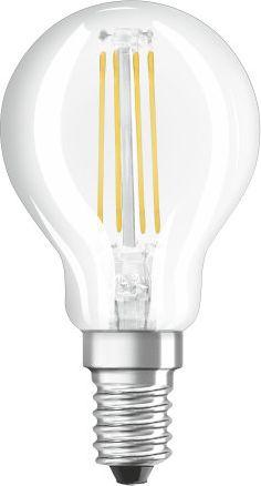 Ledvance Żarówka OSRAM LED STAR+ CL P Filament 4W 827 E14 470lm 2700K (CRI 80) 15000h A++ DIM-3step 1