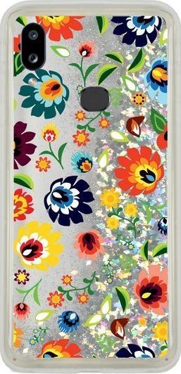 CaseGadget CaseGadget ETUI LIQUID FOLKLOR 1 SAMSUNG GALAXY A10S SREBRNY standard 1