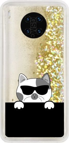 CaseGadget CaseGadget ETUI LIQUID KOT HUAWEI MATE 30 ZŁOTY standard 1