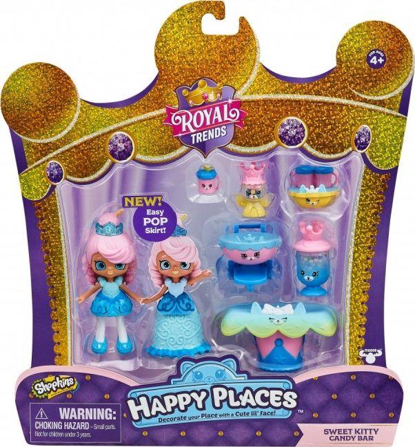 Figurka Moose Shopkins Zestaw Sweet Kitty Candy Bar Happy Places Royal 1