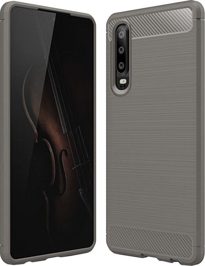 Etui Carbon Case Huawei P30 - Grey uniwersalny 1