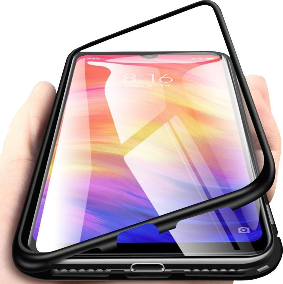 Etui Magnetyczne Front+Back Xiaomi Mi 9 Lite-Black uniwersalny 1
