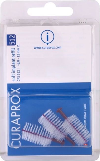 Curaden Curaprox CPS 512 Soft, Implant Szczoteczki międzyzębowe, 3 sztuki 1
