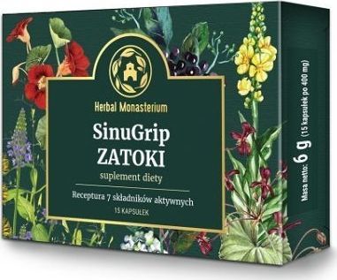 Herbal Monasterium Sinugrip Zatoki, 15 kapsułek 1