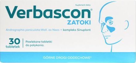 Polski Lek Verbascon Zatoki tabl. 30 tabl. 1