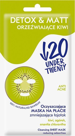 Under Twenty Maseczka do twarzy Kiwi oczyszczająca 1