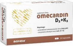 Avet Omecardin D3+K2 kaps. 30 kaps. 1