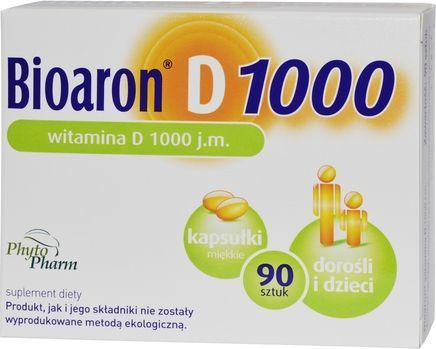 PhytoPharm Bioaron Witamina D 1000 j.m. kaps.miękkie 1