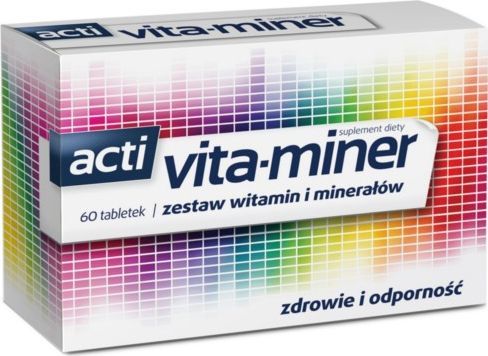 Aflofarm Vita-miner zdrowie-odporność 60 draż. 1