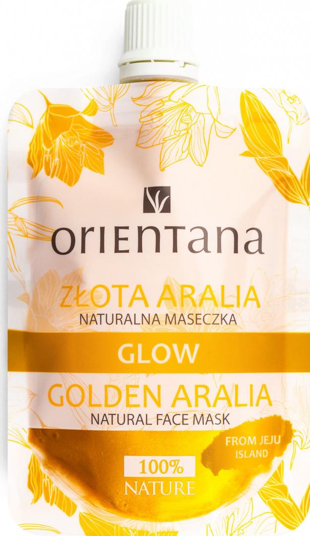 Orientana Maseczka do twarzy Glow Złota Aralia rewitalizująca 30ml 1