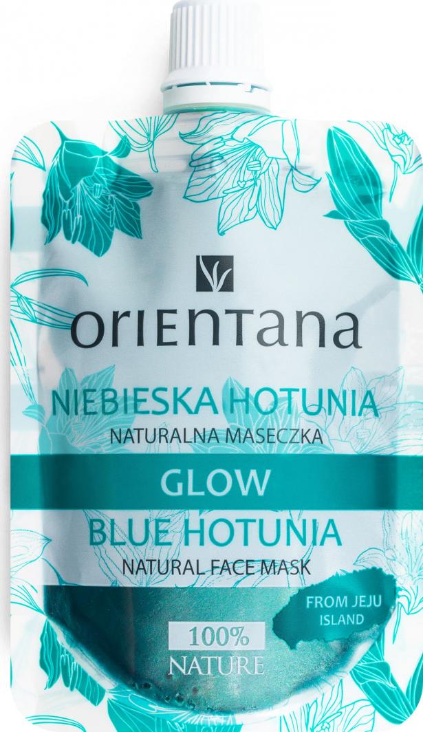 Orientana Maseczka do twarzy Glow Niebieska Hotunia łagodząca 30ml 1