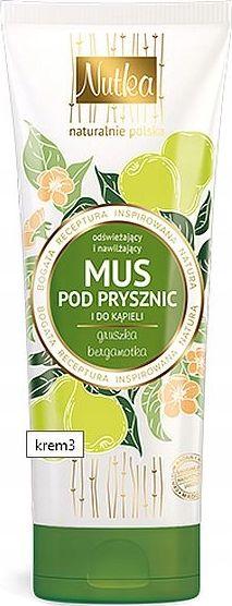 Nutka Mus pod prysznic Gruszka i bergamotka 222ml 1