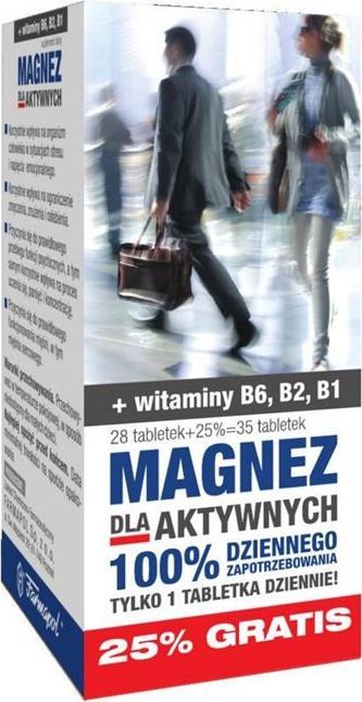 Farmapol Magnez dla aktywnych tabl. 0,375g 35tabl.( 1