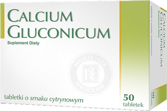 Hasco-Lek Calcium gluconicum sm.cytryn. tabl.powl. 0 1