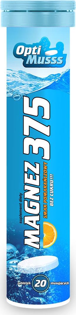 AMS Pharma MAGNEZ 375 OPTIMUSSS bez cukru z sokiem po 1