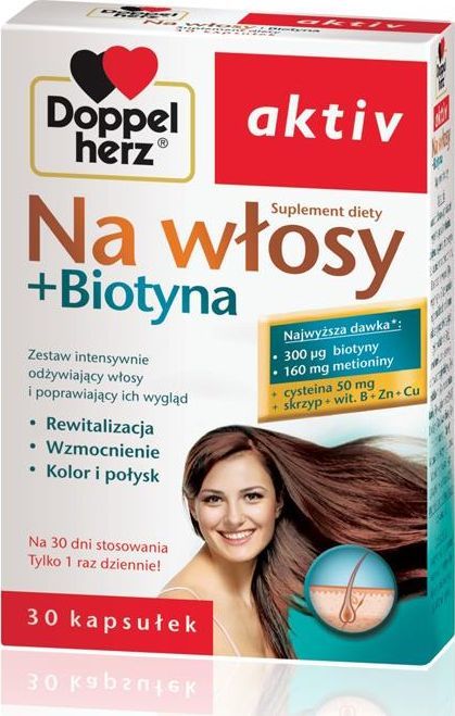 Queisser Doppelherz aktiv Na włosy + Biotyna kaps. 1