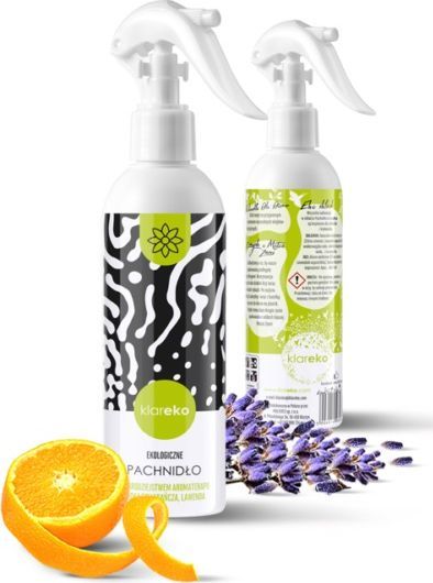 Klareko KLAREKO_Pachnidło perfumy dla domu w sprayu Pomarańcza Lawenda 250ml 1