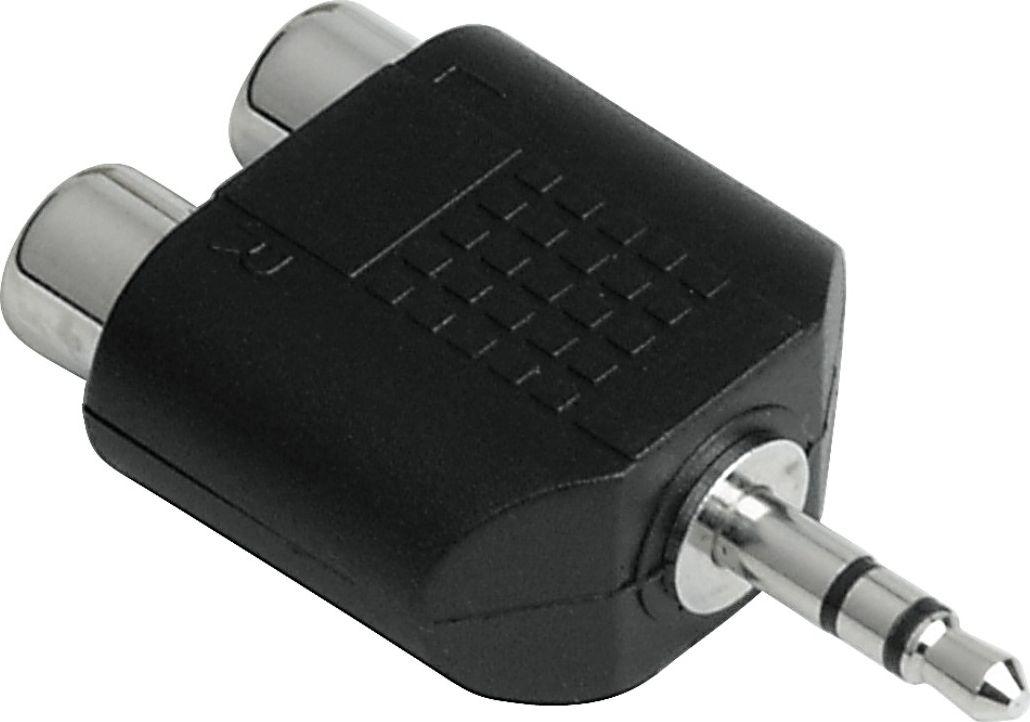 Adapter AV Hama Jack 3.5mm - RCA (Cinch) x2 czarny (001223760000) 1