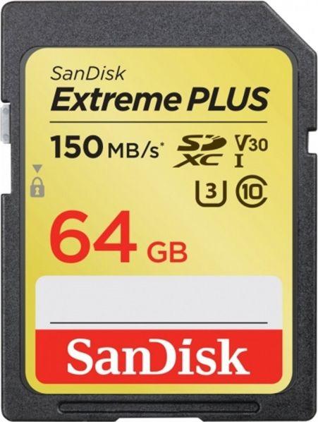 Karta SanDisk Extreme Plus SDXC 64 GB Class 10 UHS-I/U3 V30 (SDSDXW6-064G-GNCIN) 1