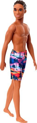 Lalka Barbie Mattel - plażowy Ken w tropikalnym stylu (GHW44) 1