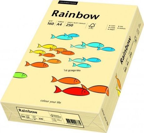 Papyrus Papier ksero Rainbow A4 160g kość słoniowa 250 arkuszy 1