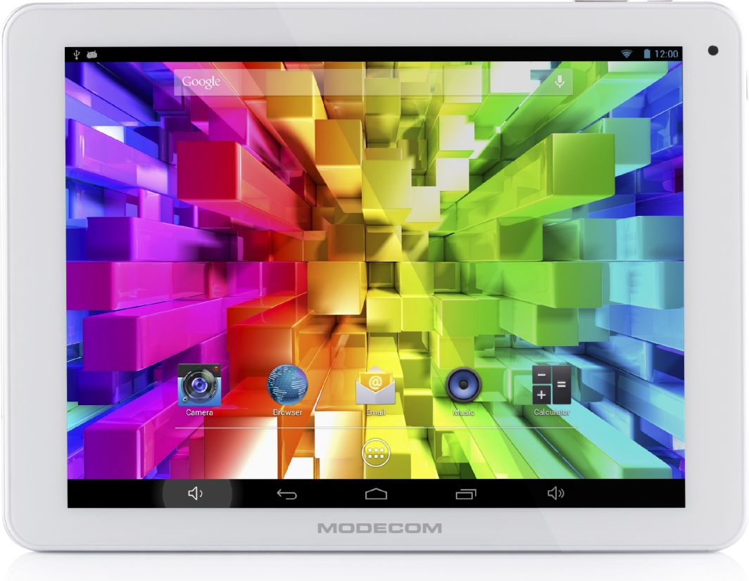 Tablet Modecom 9.7" 16 GB Biało-czarny  (TAB-MC-TAB-9707-IPS2-X4+) 1