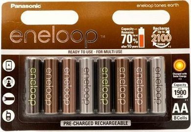 Panasonic Bateria Eneloop Earth AA / R6 1900mAh 8szt. 1