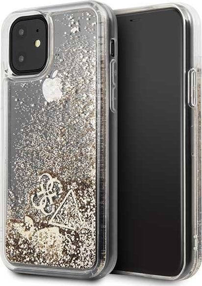 Guess GUESS LIQUID GLITTER HEARTS -ETUI IPHONE 11 GUHCN61GLHFLGO ZŁOTY standard 1