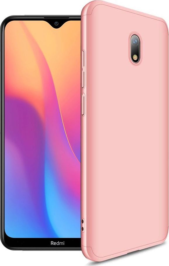 GKK GKK 360 Protection Case etui na całą obudowę przód + tył Xiaomi Redmi 8A różowy uniwersalny 1