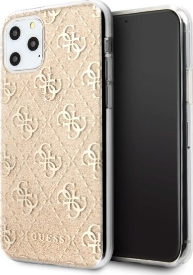 Guess Guess GUHCN65PCU4GLGO iPhone 11 Pro Max złoty/gold hard case 4G Glitter uniwersalny 1