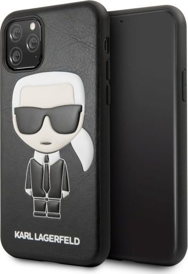 Karl Lagerfeld Karl Lagerfeld KLHCN58IKPUBK iPhone 11 Pro hardcase czarny/black Iconic Karl Embossed uniwersalny 1