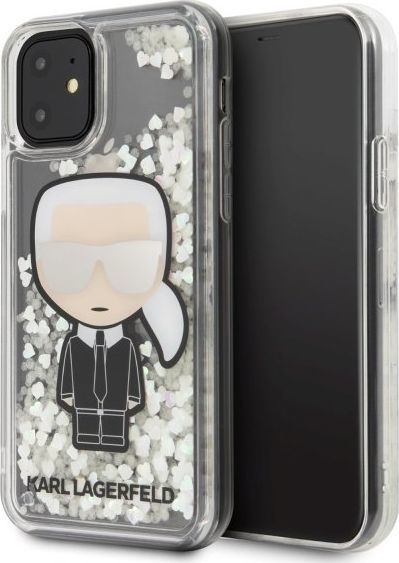 Karl Lagerfeld Karl Lagerfeld KLHCN61GLGIRKL iPhone 11 hardcase Ikonik Glitter Glow in the dark uniwersalny 1