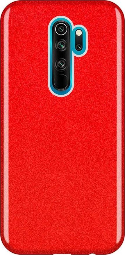 Wozinsky Wozinsky Glitter Case błyszczące etui pokrowiec z brokatem Xiaomi Redmi Note 8 Pro czerwony uniwersalny 1