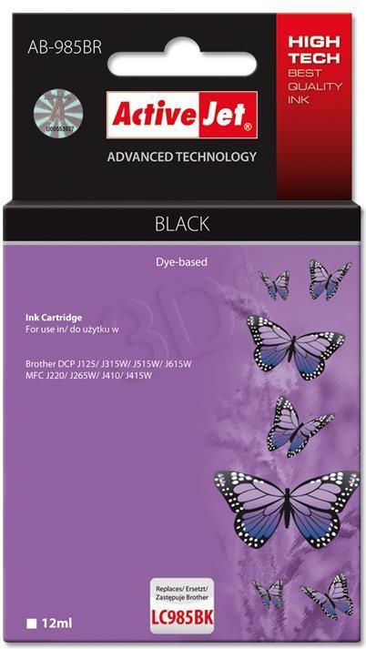 Tusz Activejet tusz AB-985BR / LC985BK (black) 1