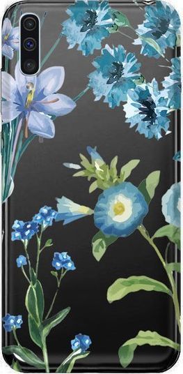 CaseGadget CaseGadget ETUI NADRUK NIEBIESKIE KWIATY SAMSUNG GALAXY A50 standard (33937-uniw) - 33937-uniw 1