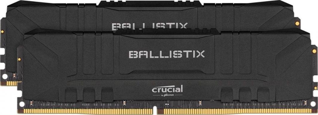 Pamięć Crucial Ballistix Black at DDR4 3200 DRAM Desktop Gaming Memory Kit 16GB (8GBx2) CL16 (BL2K8G32C16U4B) 1