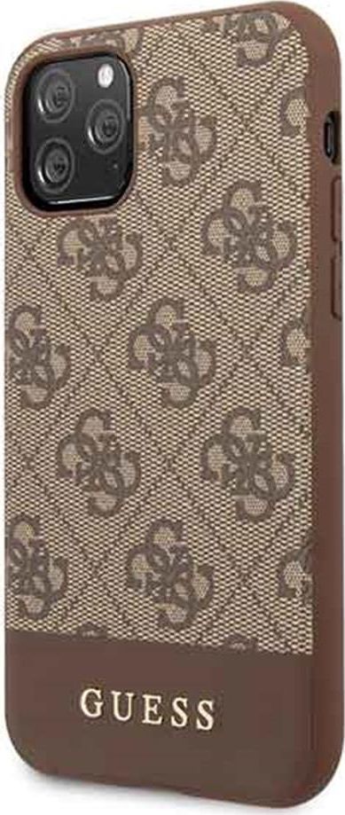 Guess Guess GUHCN58G4GLBR iPhone 11 Pro brązowy/brown hard case 4G Stripe Collection 1