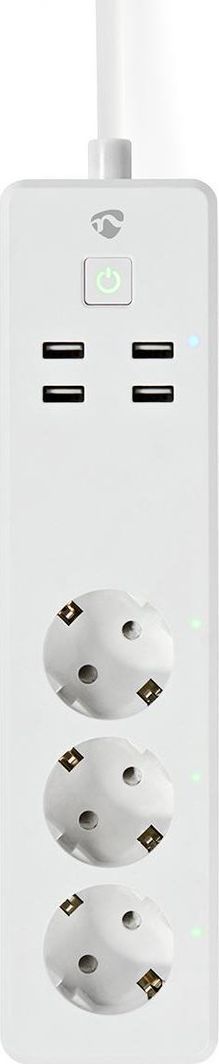 Nedis Nedis Wi-Fi Smart Extension Socket | 3x Schuko Type F | 4x USB | 16 A 1