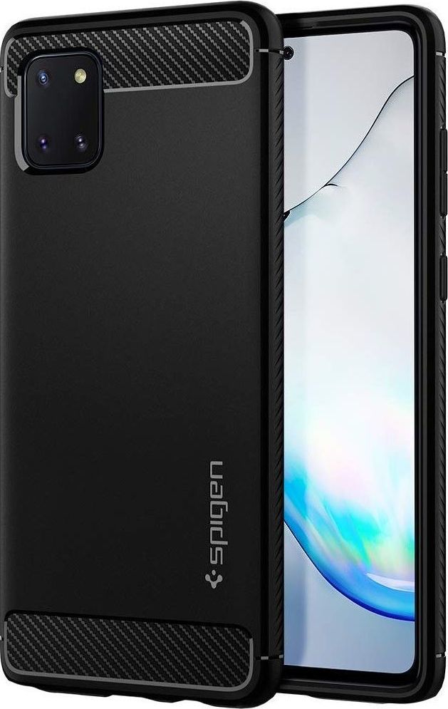 Spigen Etui Spigen Rugged Armor do Samsung Galaxy Note 10 Lite Matte Black uniwersalny 1