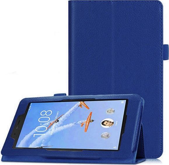Etui na tablet 4kom.pl Etui stojak do Lenovo Tab E7 7.0 TB-7104F Granatowe uniwersalny 1