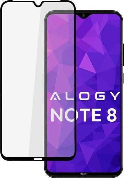 Alogy Szkło Alogy Full Glue case friendly do Xiaomi Redmi Note 8 Czarne uniwersalny 1