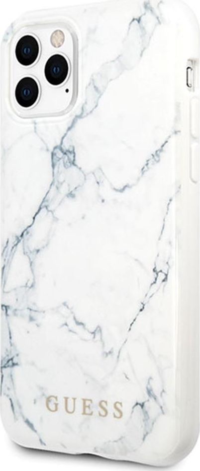 Guess Guess GUHCN65PCUMAWH iPhone 11 Pro Max biały/white Marble 1