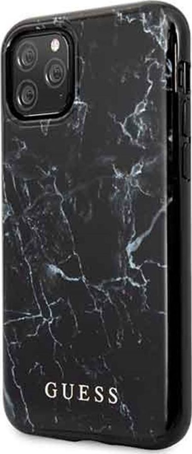 Guess Guess GUHCN58PCUMABK iPhone 11 Pro czarny/black Marble 1