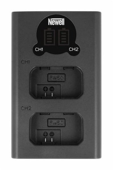 Ładowarka do aparatu Newell dwukanałowa DL-USB-C do akumulatorów Sony NP-FW50 1